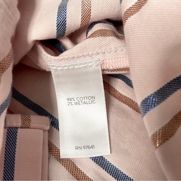 J. Jill metallic stripe Easy Everyday button down - Picture 5 of 8